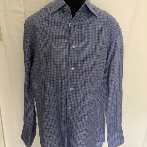 Tom Ford Other - NWOT Tom Ford Blue Plaid Dress Shirt  size 17 1/2  Check Day Pattern